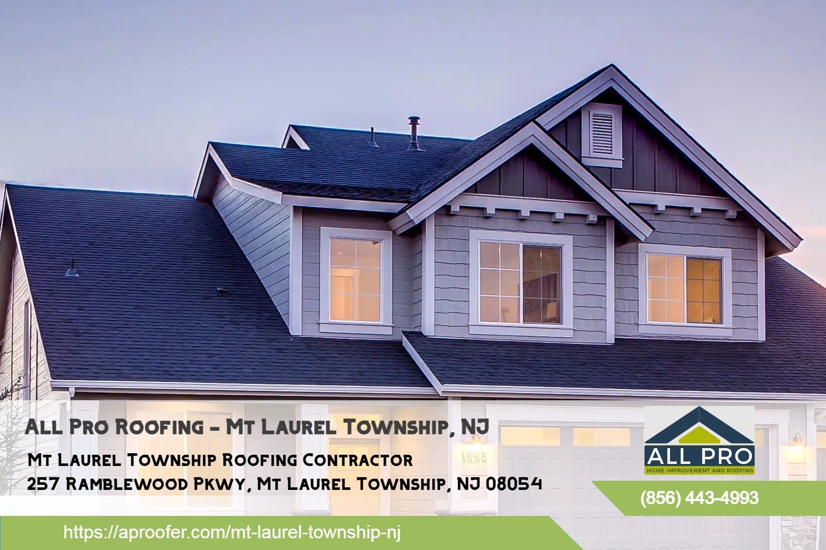 All Pro Roofing - Mt Laurel Township, NJ - Cover